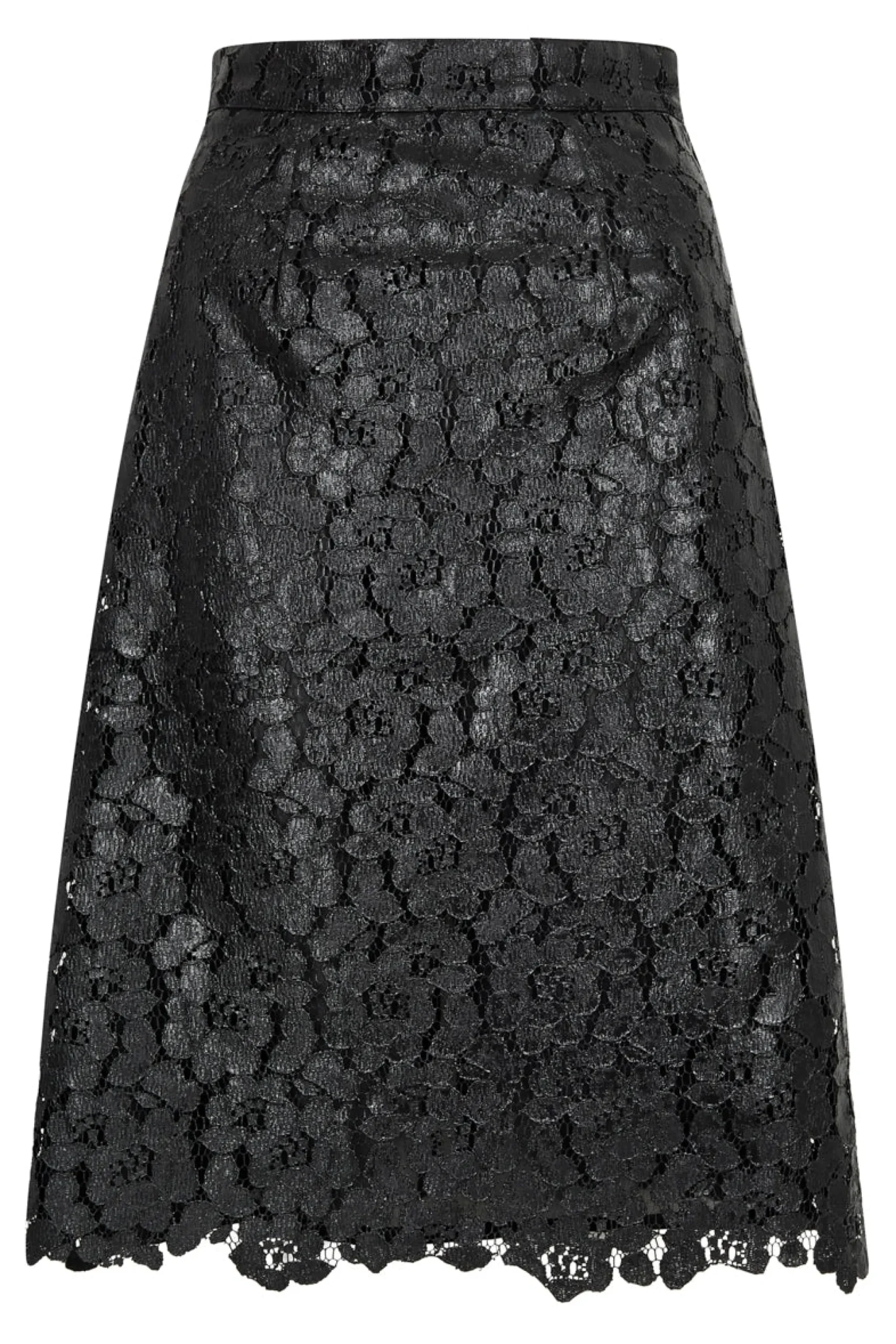Black Lace Pencil Skirt | House of Holland