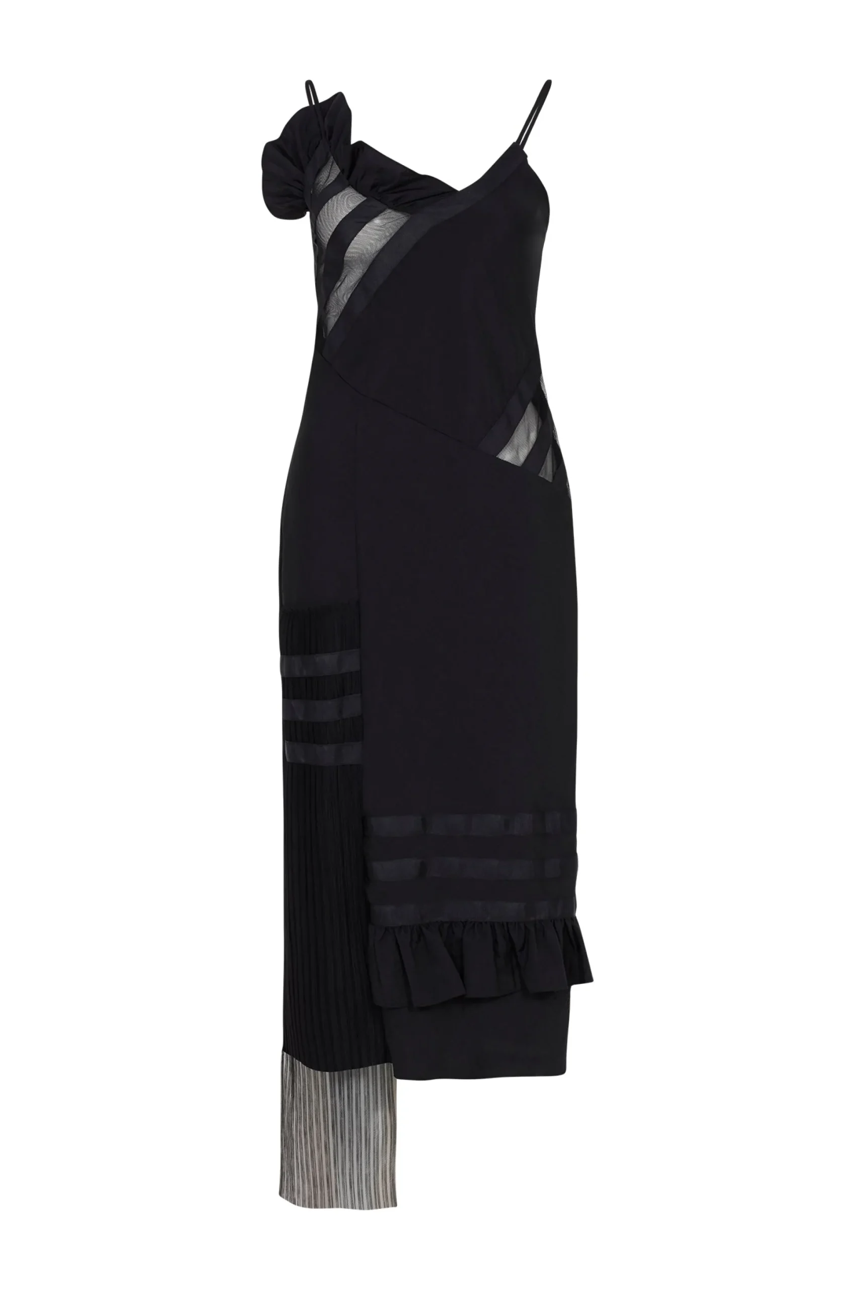 Black Ripstop Slip Dress | House of Holland