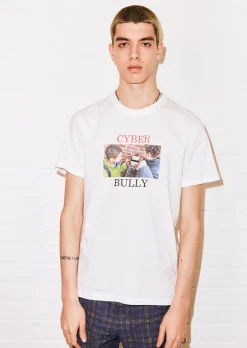 @eddieeddiebybillytommy 'Cyber Bully' White Tee | House of Holland
