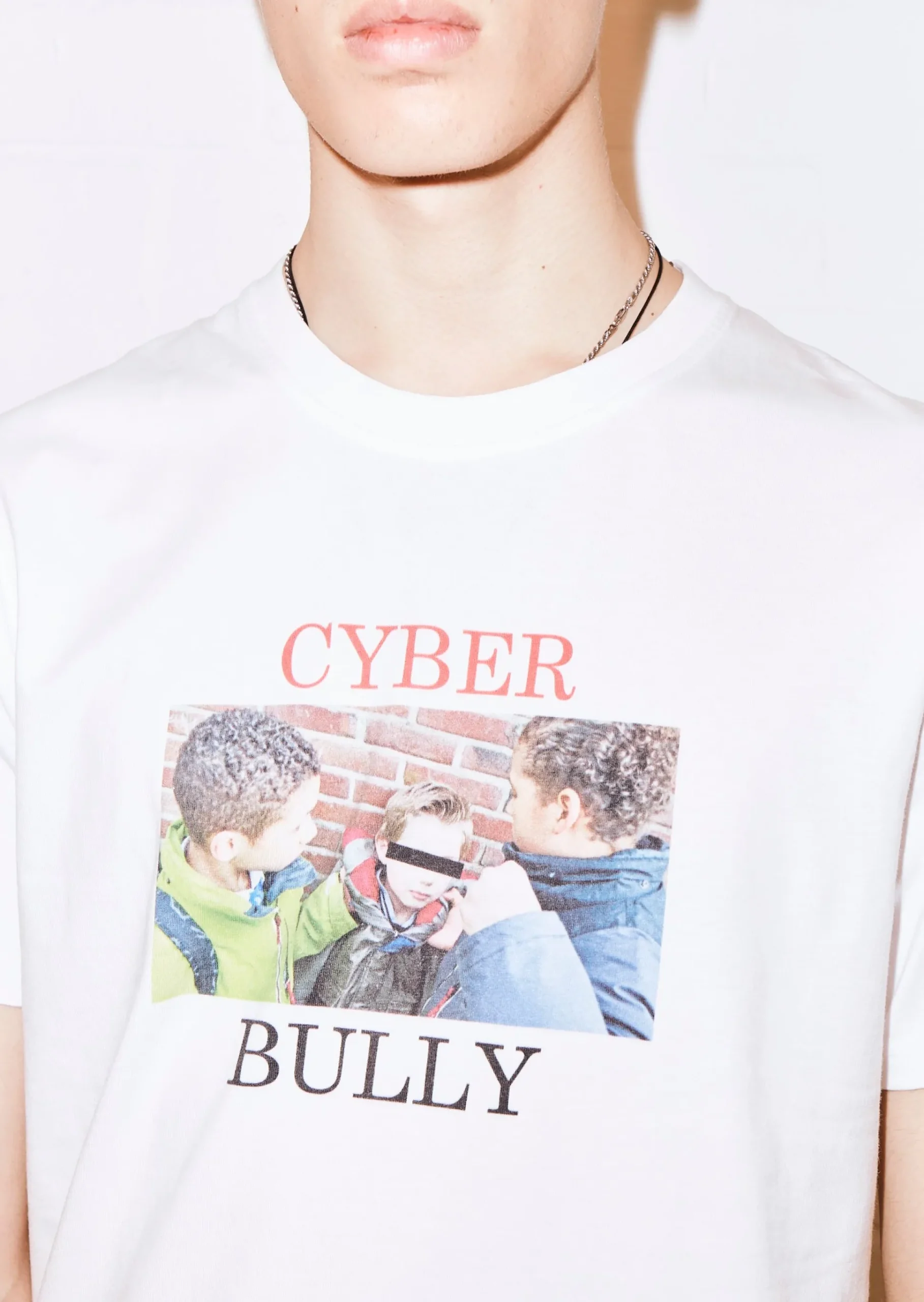 @eddieeddiebybillytommy 'Cyber Bully' White Tee | House of Holland