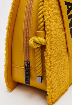House Of Holland Abstract Shape Cross Body Bag In Teddy Mustard