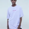 House Of Holland Acid Wash Oversized T-Shirt In Lilac