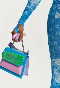 House Of Holland Acrylic Logo Satchel Bag