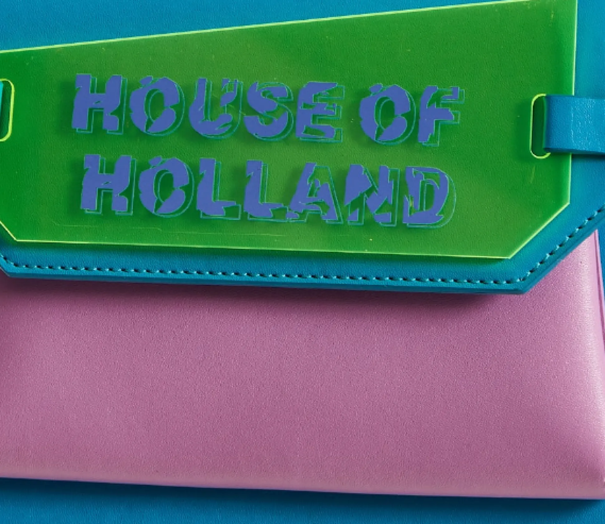 House Of Holland Acrylic Logo Satchel Bag