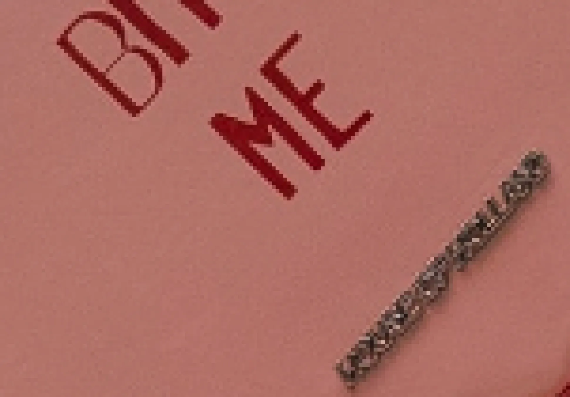 House of Holland Bitter Sweet Heart Handbag With ''Bite Me'' Message