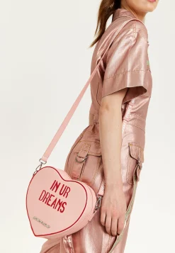 House of Holland Bitter Sweet Heart Handbag With ''In Ur Dreams'' Mess
