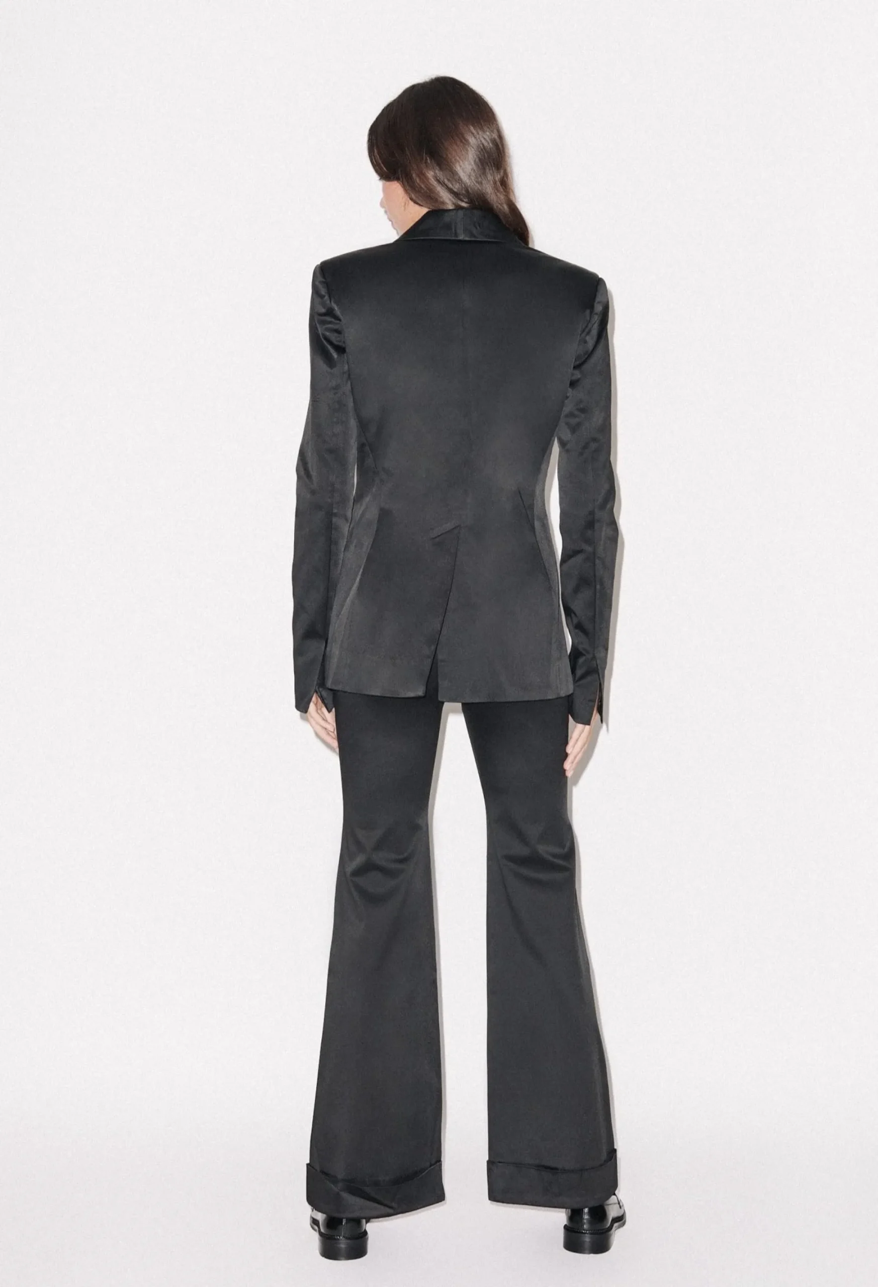House of Holland Black Satin Tailored Jacket