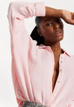 House of Holland Blush Pink Statement Shirt