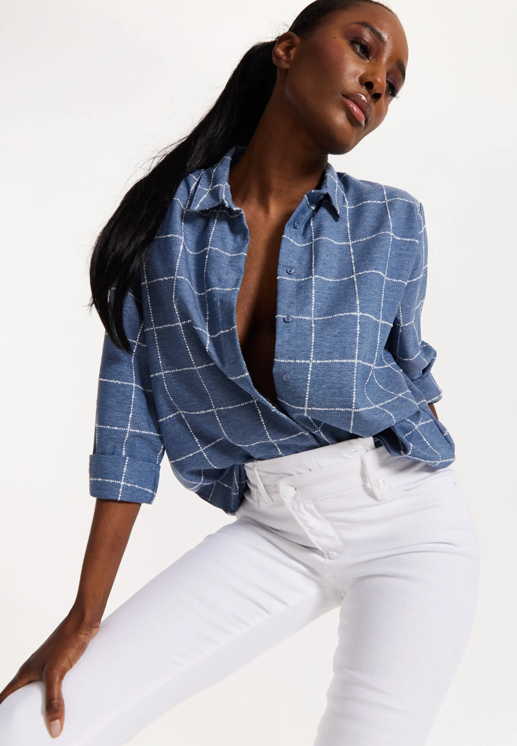 House of Holland Classic Blue Checked Shirt