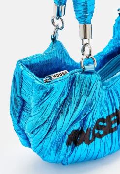 House Of Holland Crinkle Shoulder And Crossbody Bag Blue