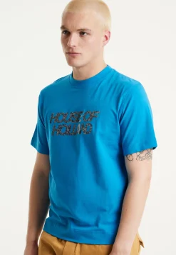 House Of Holland Electric Blue Transfer Printed T-shirt