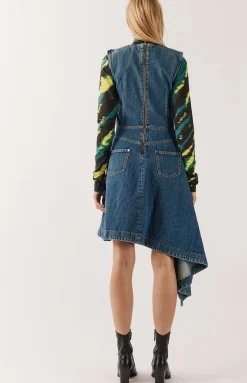 House of Holland Folded Denim Dress