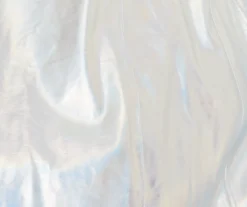 House Of Holland Fur Cuff Iridescent Trench Coat