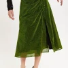 House of Holland Gathered Midi Skirt