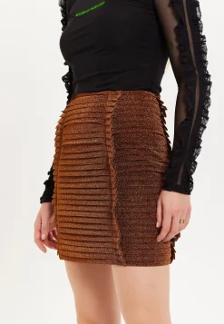 House of Holland Gathered Mini Skirt