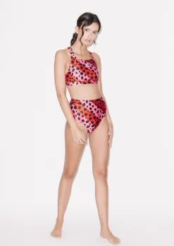 House of Holland HOH X Speedo Bright Cheetah Stripe Bralet