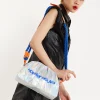 House of Holland Holographic Shoulder With Bag Blue Rope Strap