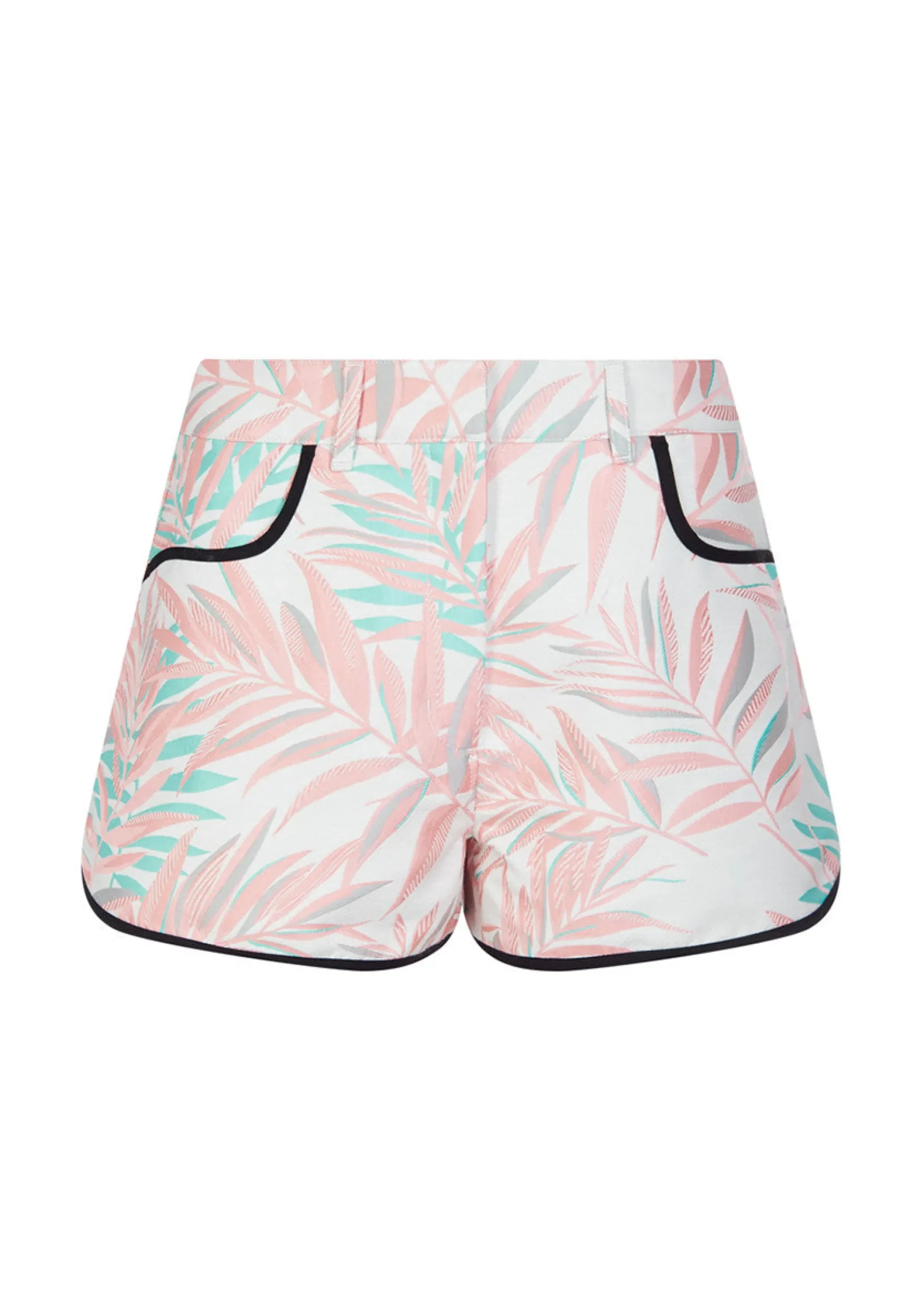 House Of Holland Jacquard Palm Leaf Shorts