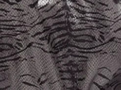 House of Holland Jumpsuit in Grey Wet Look Zebra Stripe