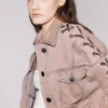 House Of Holland Lace-Up Denim Jacket