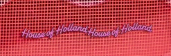 House Of Holland Lip Shape Shoulder Bag In Pink With Acrylic Front