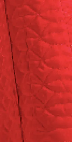 House Of Holland Lips Quilted Trousers In Red