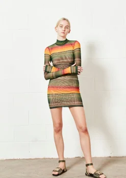 House of Holland Mesh Mini Dress