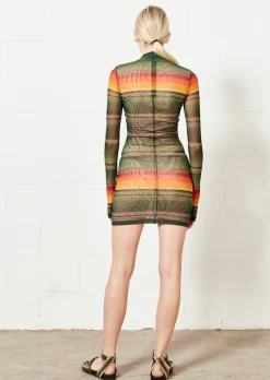 House of Holland Mesh Mini Dress