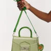 House of Holland Metallic Green Handbag