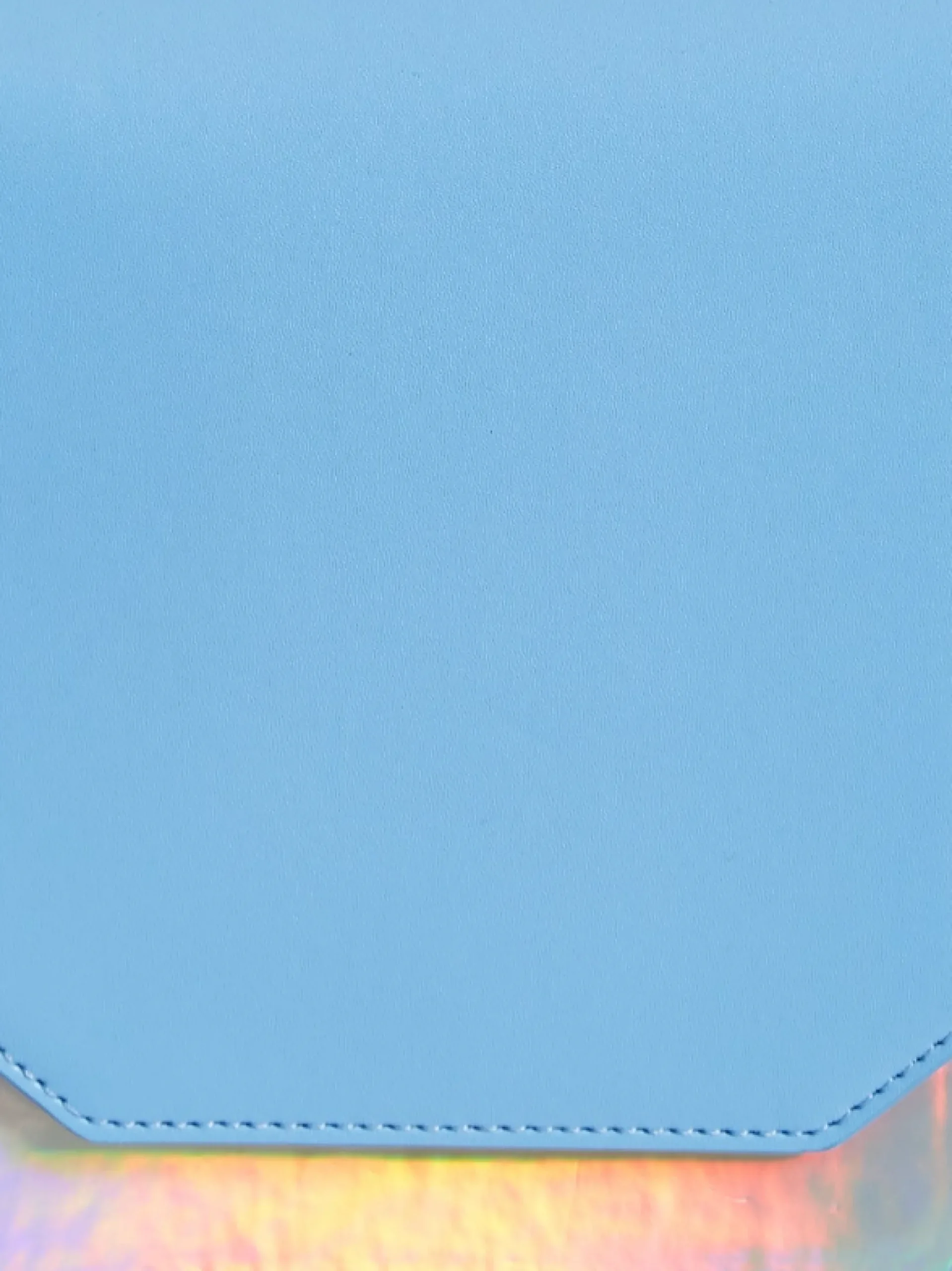 House Of Holland Metallic Iridescent Blue Handbag