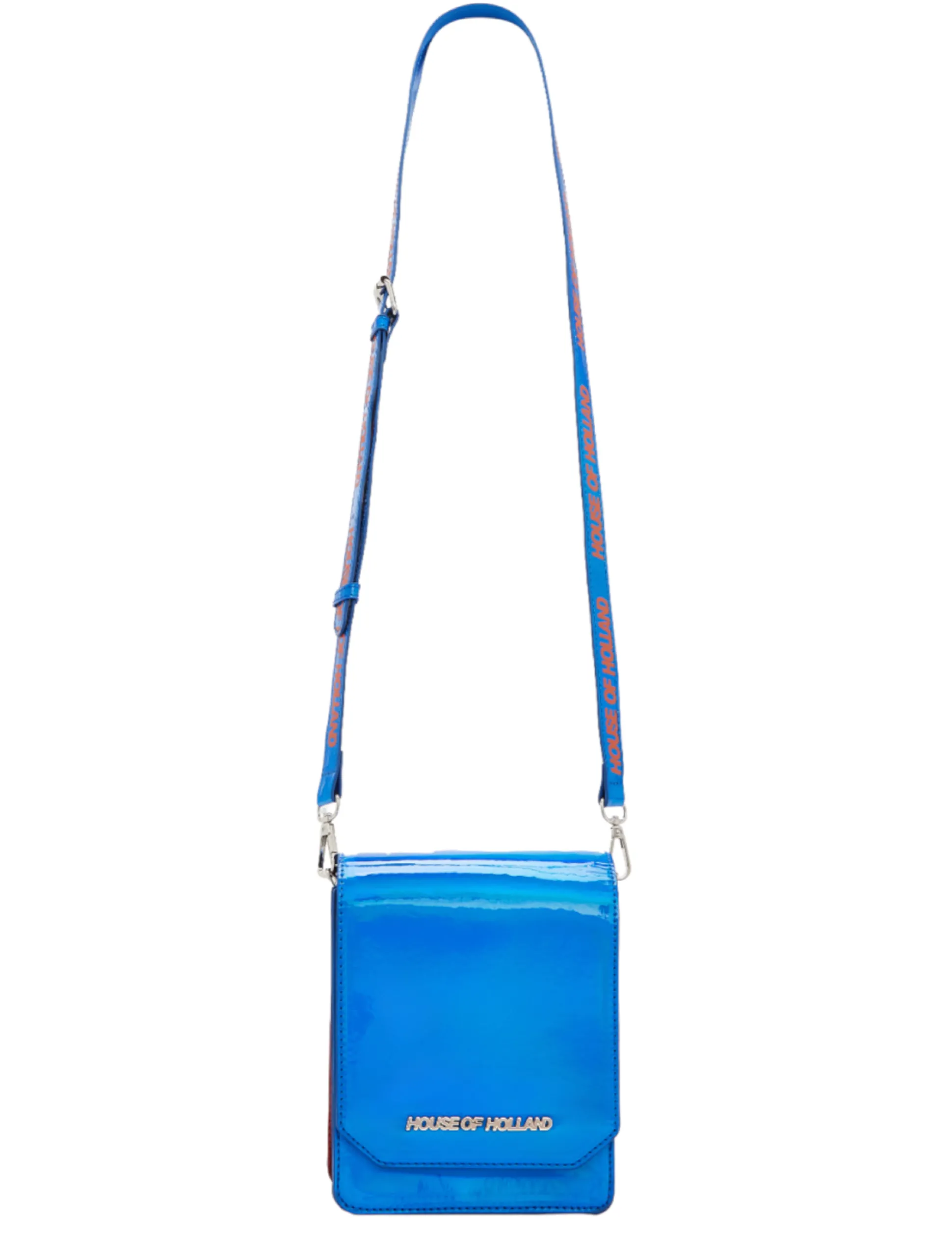 House Of Holland Multi-Pocket Crossbody Bag Blue