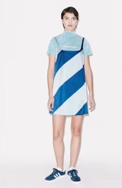 House of Holland Muted Panelled Slit Dress