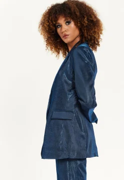 House of Holland Navy Shimmer Blazer