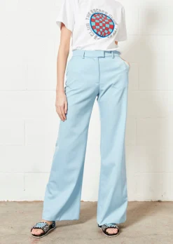 House of Holland Pale Blue Wide Leg Trouser