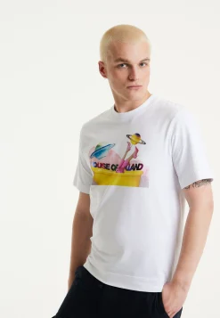 House of Holland Planet Printed T-Shirt in White