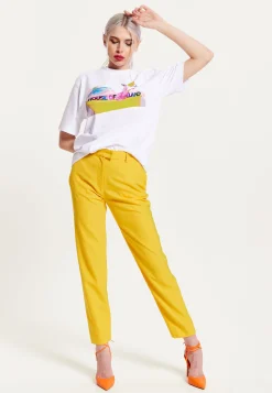 House of Holland Planet Printed T-Shirt in White