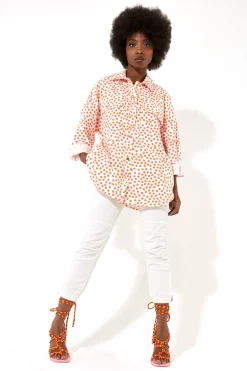 House of Holland Polka Dot Oversized Shirt Dress