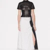 House of Holland Polka Gathered Midi Skirt