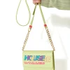 House Of Holland Printed Bag In Green