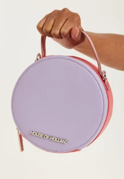House Of Holland Purple And Fuchsia Shoulder Bag