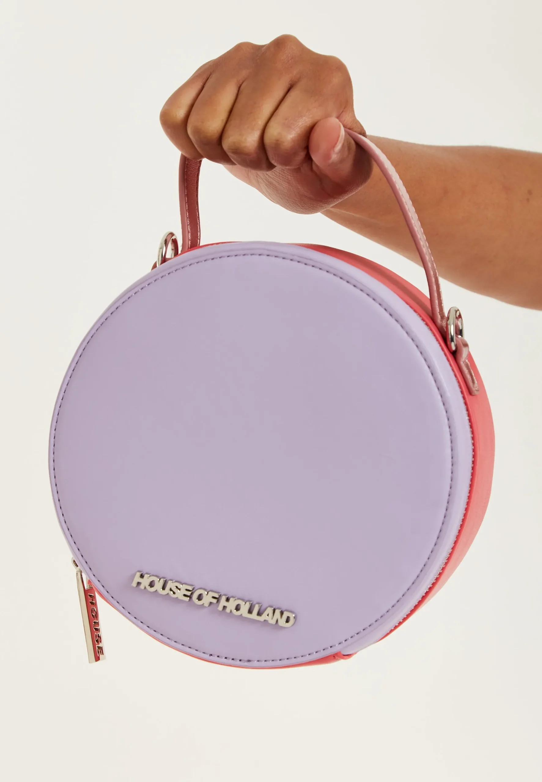 House Of Holland Purple And Fuchsia Shoulder Bag
