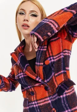 House Of Holland Red Check Coat