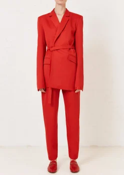 House of Holland Red Tailored Suit Jacket