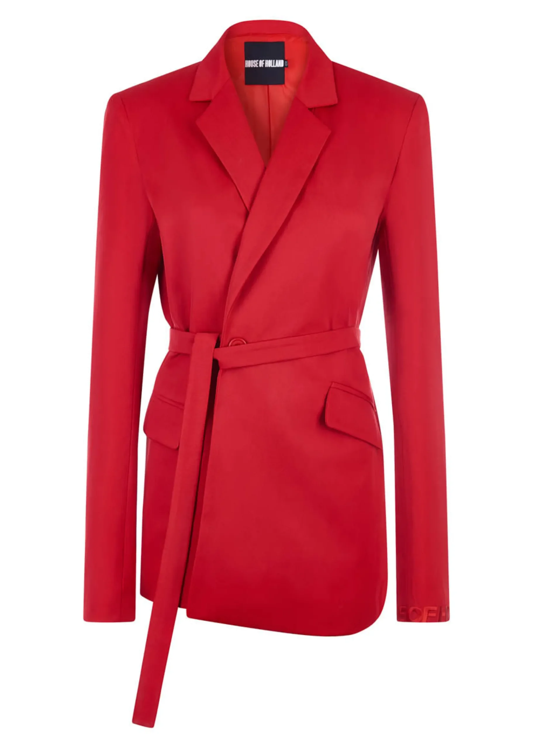 House of Holland Red Tailored Suit Jacket
