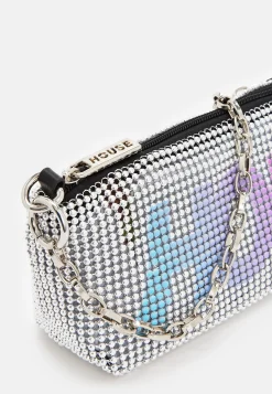 House Of Holland Silver Crossbody Bag with HOH Print