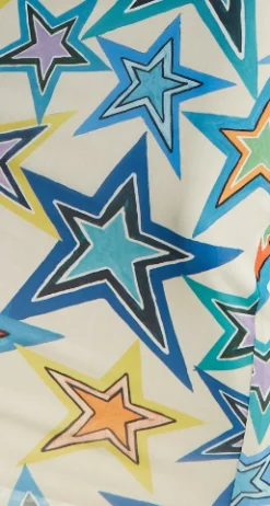 House of Holland Star Print Maxi Dress With Cut Out Details