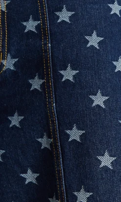 House of Holland Star Print Cargo Jeans