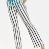 HOUSE OF HOLLAND STRIPE BLUE DRIP PRINTED TROUSERS