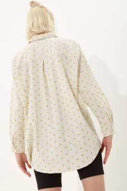House Of Holland White Jacquard Spot Shirt