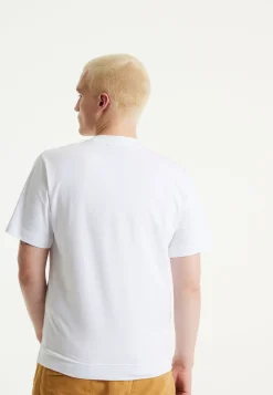 House of Holland White Laser Cut Transfer Printed T-shirt With A Shimm
